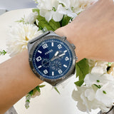  Shop Authentic Fossil Brox Multifunction Blue Dial Grey Steel Strap Watch for Men - BQ2798 - Luxxuri