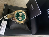  Shop Authentic Hugo Boss Santiago Green Dial Two Tone Steel Strap Watch for Men - 1513872 - Luxxuri