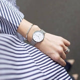  Shop Authentic Daniel Wellington Petite Sterling White Dial Silver Mesh Bracelet Watch For Women - DW00100164 - Luxxuri