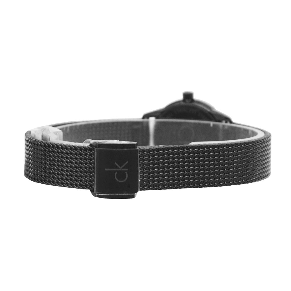  Shop Authentic Calvin Klein Minimal Black Dial Black Mesh Bracelet Watch for Women - K3M234B1 - Luxxuri