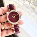  Shop Authentic Michael Kors Parker Maroon Dial Two Tone Steel Strap Watch for Women - MK6412 - Luxxuri