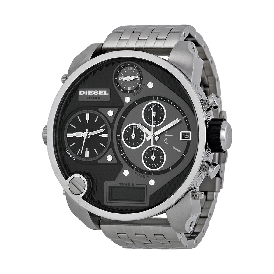  Shop Authentic Diesel Mr Daddy 1.0 Black Dial Stainless Steel Stainless Watch For Men - DZ7221 - Luxxuri