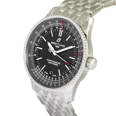  Shop Authentic Breitling Navitimer Automatic 38mm Black Dial Stainless Steel Mens Watch - A17325241B1A1 - Luxxuri