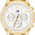  Shop Authentic Tommy Hilfiger Harper Chronograph White Dial Gold Steel Strap Watch For Women - 1782223 - Luxxuri