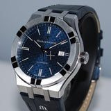  Shop Authentic Maurice Lacroix Aikon Automatic Blue Dial Blue Leather Strap Watch For Men - AI6008-ss001-430-1 - Luxxuri