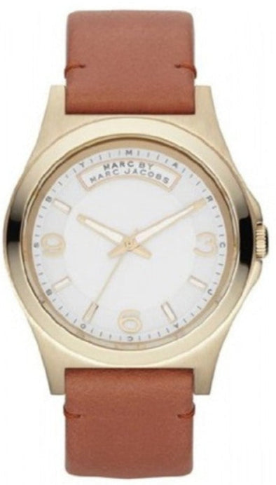  Shop Authentic Marc Jacobs Baby Dave White Dial Brown Leather Strap Watch for Women - MBM1261 - Luxxuri