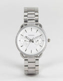  Shop Authentic Fossil Tailor White Dial Silver Steel Strap Watch for Women - ES4262 - Luxxuri