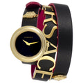  Shop Authentic Versace V-Flare Quartz Black Dial Black Leather Strap Watch for Women - VEBN00218 - Luxxuri