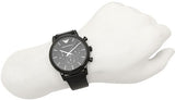  Shop Authentic Emporio Armani Dress Chronograph Black Dial Black Leather Strap Watch For Men - AR1918 - Luxxuri