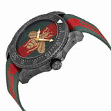  Shop Authentic Gucci Dive Green & Red Dial Green & Red Nylon Strap Watch For Men - YA136216 - Luxxuri