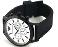  Shop Authentic Emporio Armani Chronograph Quartz Silver Dial Black Rubber Strap Watch For Men - AR11048 - Luxxuri