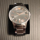  Shop Authentic Emporio Armani Renato Quartz Grey Dial Silver Steel Strap Watch For Men - AR2514 - Luxxuri