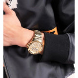  Shop Authentic Guess Queen Quartz Gold Dial Gold Steel Strap Watch For Men - GW0497G2 - Luxxuri