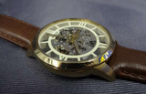 Shop Authentic Fossil Townsman Automatic Skeleton Gold Dial Brown Leather Strap Watch for Men - ME3043 - Luxxuri