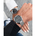  Shop Authentic Calvin Klein Minimal Grey Dial Silver Mesh Bracelet Watch for Men - K3M211Y3 - Luxxuri
