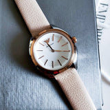  Shop Authentic Emporio Armani Valeria Quartz White Dial Beige Leather Strap Watch For Women - AR11031 - Luxxuri