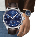  Shop Authentic Tissot Chrono XL Classic Blue Dial Brown Leather Strap Watch For Men - T116.617.16.047.00 - Luxxuri