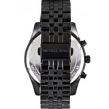  Shop Authentic Michael Kors Lexington Chronograph Black Dial Black Steel Strap Watch for Men - MK8603 - Luxxuri