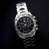  Shop Authentic Tag Heuer Formula 1 Senna Limited Edition Chronograph Black Dial Silver Steel Strap Watch for Men - CAZ1013.BA0883 - Luxxuri