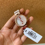  Shop Authentic Emporio Armani Arianna White Mother of Pearl Dial Rose Gold Steel Strap Watch For Women - AR11236 - Luxxuri