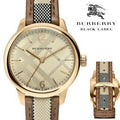  Shop Authentic Burberry The Classic Gold Dial Brown Leather Strap Watch for Women - BU10114 - Luxxuri