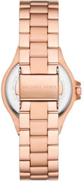  Shop Authentic Michael Kors Lennox Three Hand Silver Dial Rose Gold Steel Strap Watch For Women - MK7279 - Luxxuri