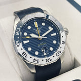  Shop Authentic Tag Heuer Aquaracer Professional 300 GMT Automatic Blue Dial Blue Rubber Strap Watch for Men - WBP2010.FT6198 - Luxxuri