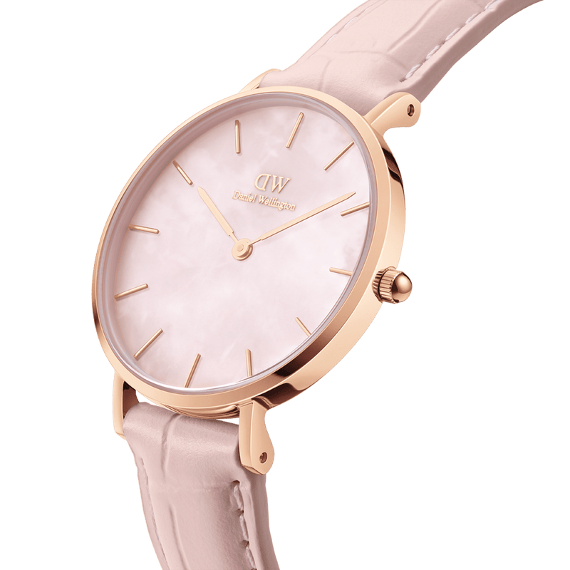  Shop Authentic Daniel Wellington Petite Rouge Pink Dial Pink Leather Strap Watch For Women - DW00100511 - Luxxuri