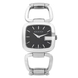  Shop Authentic Gucci G Gucci Black Dial Silver Steel Strap Watch For Women - YA125407 - Luxxuri
