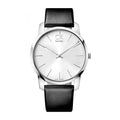  Shop Authentic Calvin Klein City Silver Dial Black Leather Strap Watch For Women - K2G231C6 - Luxxuri