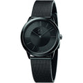  Shop Authentic Calvin Klein Minimal Black Dial Black Mesh Bracelet Watch for Men - K3M224B1 - Luxxuri