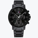 Shop Authentic Tommy Hilfiger Daniel Black Dial Black Steel Strap Watch for Men - 1710383 - Luxxuri