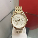  Shop Authentic Fossil Tailor Gold Dial Gold Steel Strap Watch for Women - ES3714 - Luxxuri