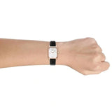  Shop Authentic Emporio Armani Gioia Quartz Mother of Pearl Dial Black Leather Strap Watch For Women - AR11390 - Luxxuri