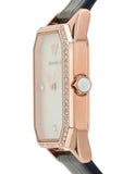  Shop Authentic Emporio Armani Gianni T Bar Quartz Mother of Pearl Dial Blue Leather Strap Watch For Women - AR11466 - Luxxuri
