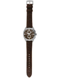  Shop Authentic Emporio Armani Claudio Chronograph Brown Dial Brown Leather Strap Watch For Men - AR11482 - Luxxuri