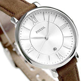 Shop Authentic Fossil Jacqueline White Dial Brown Leather Strap Watch for Women - ES3708 - Luxxuri