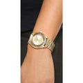  Shop Authentic Marc Jacobs Marc Tether Transparent Gold Dial Gold Steel Strap Watch for Women - MBM3413 - Luxxuri