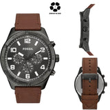  Shop Authentic Fossil Brox Multifunction Grey Dial Brown Leather Strap Watch for Men - BQ2800 - Luxxuri