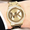  Shop Authentic Michael Kors Tibby Three Hand Gold Dial Gold Steel Strap Watch For Women - MK6879 - Luxxuri