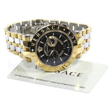  Shop Authentic Versace V-Race Quartz Black Dial Gold Steel Strap Watch For Men - VEBV00519 - Luxxuri