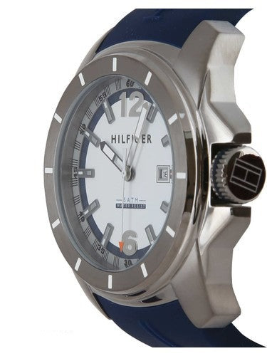  Shop Authentic Tommy Hilfiger Windsurf White Dial Blue Rubber Strap Watch for Men - 1791113 - Luxxuri