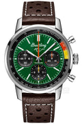  Shop Authentic Breitling Top Time B01 Ford Mustang Green Dial Brown Leather Strap Watch for Men - AB01762A1L1X1 - Luxxuri