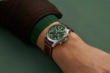  Shop Authentic Breitling Top Time B01 Ford Mustang Green Dial Brown Leather Strap Watch for Men - AB01762A1L1X1 - Luxxuri