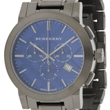  Shop Authentic Burberry The City Navy Blue Dial Black Steel Strap Watch for Men - BU9365 - Luxxuri