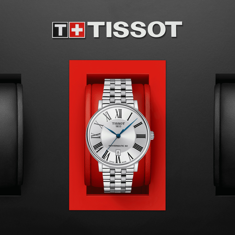  Shop Authentic Tissot T Classic Carson Premium Powermatic 80 Silver Dial Silver Steel Strap Watch For Men - T122.407.11.033.00 - Luxxuri