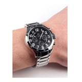  Shop Authentic Tommy Hilfiger Trent Chronograph Black Dial Silver Steel Strap Watch for Men - 1791054 - Luxxuri