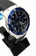  Shop Authentic Tag Heuer Aquaracer Chronograph Blue Dial Black Rubber Strap Watch for Men - CAY111B.FT6041 - Luxxuri