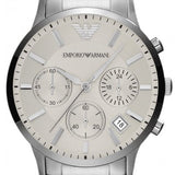  Shop Authentic Emporio Armani Renato Chronograph Cream Dial Silver Steel Strap Watch For Men - AR2458 - Luxxuri