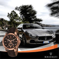  Shop Authentic Maserati Successo Brown Dial Brown Leather Strap Watch For Men - R8871621004 - Luxxuri